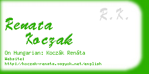 renata koczak business card
